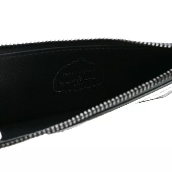 LOUIS VUITTON LV x YK Coin Card Holder Monogram Eclipse Dot Black - Picture 6 of 14